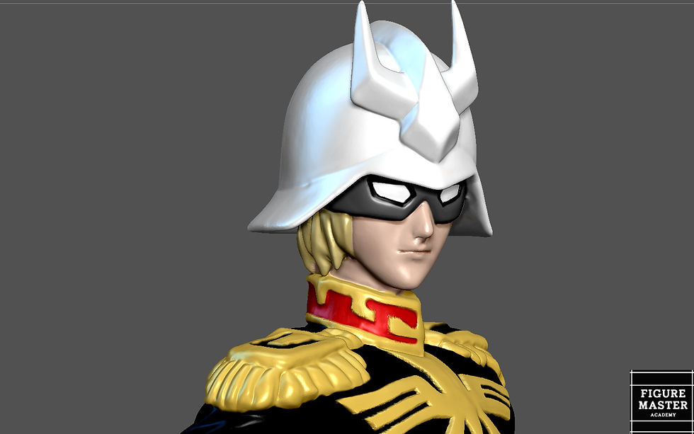 Thumbnail: CHAR AZNABLE ZAKU ZEON GUNDAM PILOT GUNPLA ANIME 3D PRINT
