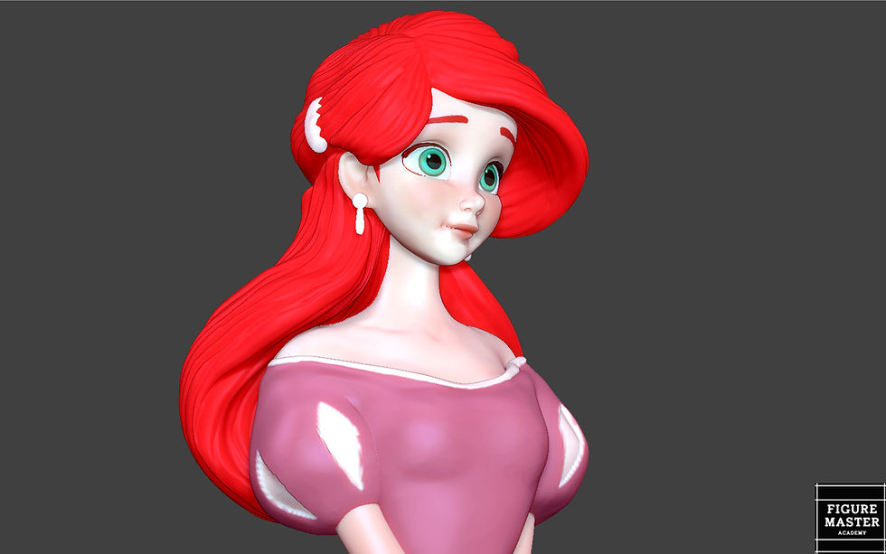 Thumbnail: ARIEL DRESS LITTLE MERMAID DISNEY princess ANIMATION 3D PRINT