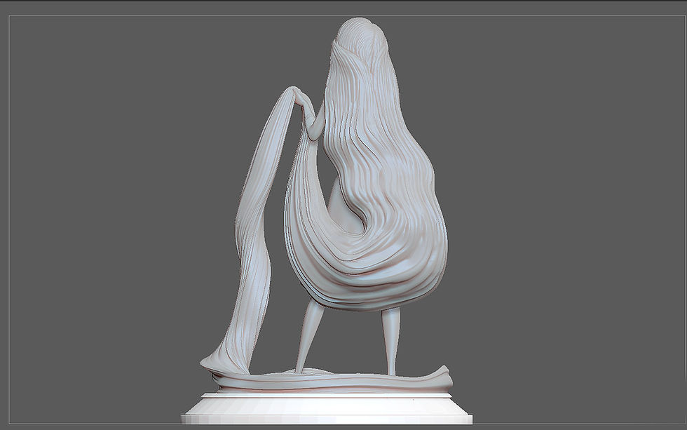 Thumbnail: RAPUNZEL PRINCESS STATUE DISNEY ANIME PRETTY GIRL 3D print model