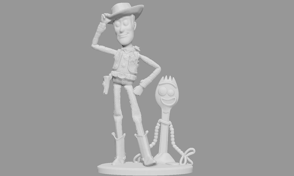 Thumbnail: WOODY TOY STORY PIXAR DISNEY CHARACTER STATUE 3D PRINT