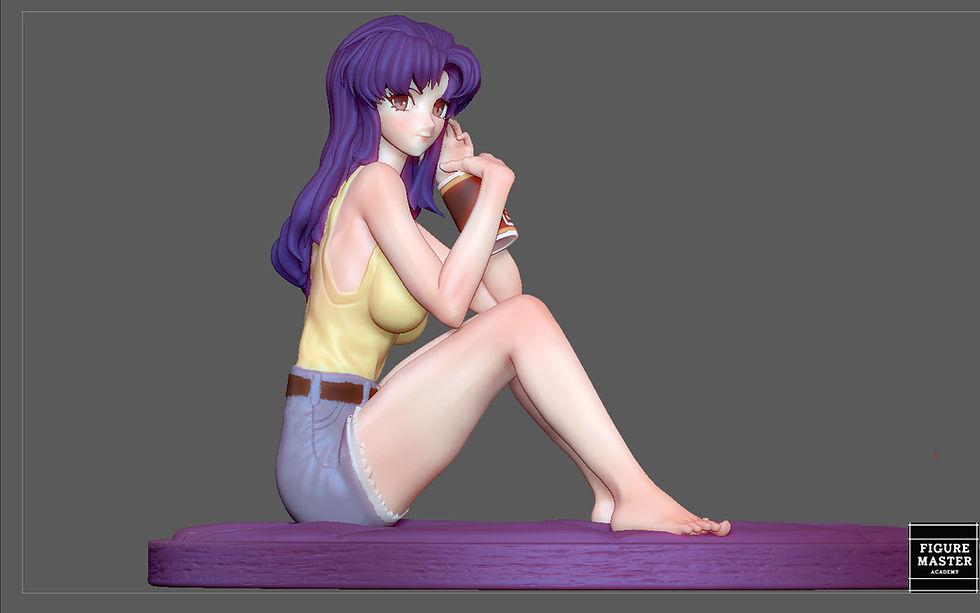 Thumbnail: MISATO KATSURAGI EVANGELION ANIME SEXY GIRL CHARACTER 3D PRINT MODEL