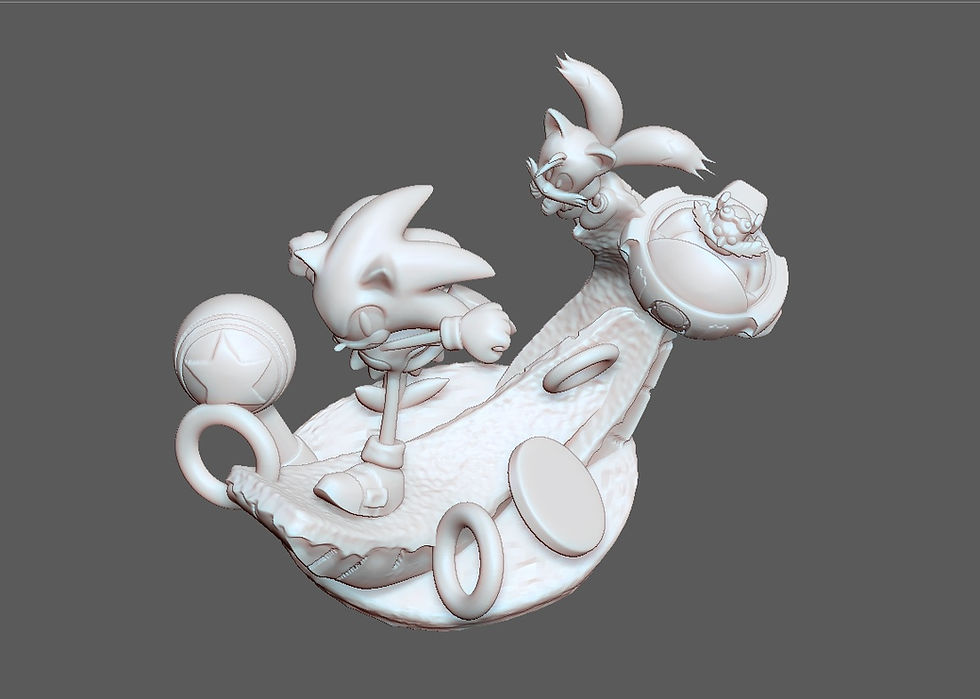 Thumbnail: SONIC THE HEDGEHOG TAILS SEGA GAME STATUE FOR 3D PRINT