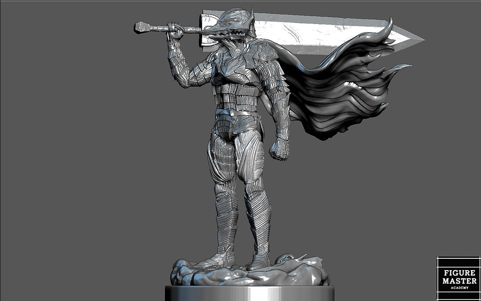 Thumbnail: BERSERK GUTS FANTASY ANIME SWORD CHARACTER 3D PRINT MODEL