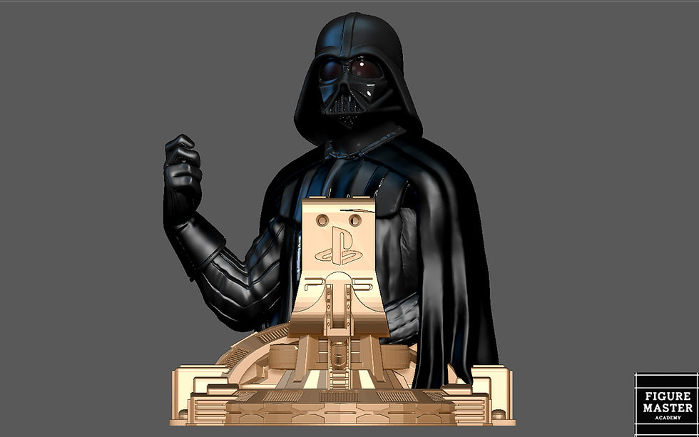 Thumbnail: DARTH VADER PS5 PS4 CONTROLLER HOLDER MODEL STARWARS DISNEY 3D PRINT