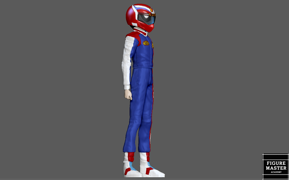 Thumbnail: KAZAMI HAYATO ASURADA CYBER FORMULA STATUE DIORAMA RACE ANIME 3D print model