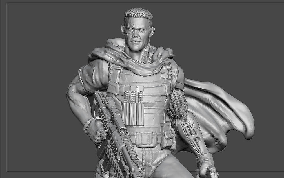 Thumbnail: CABLE DEADPOOL JOSH BROLIN MOVIE STATUE FOR RESIN PRINTING MCU