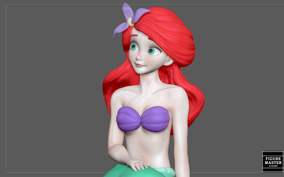 Thumbnail: ARIEL LITTLE MERMAID PRINCESS DISNEY CHARACTER CUTE 3D PRINT MODEL