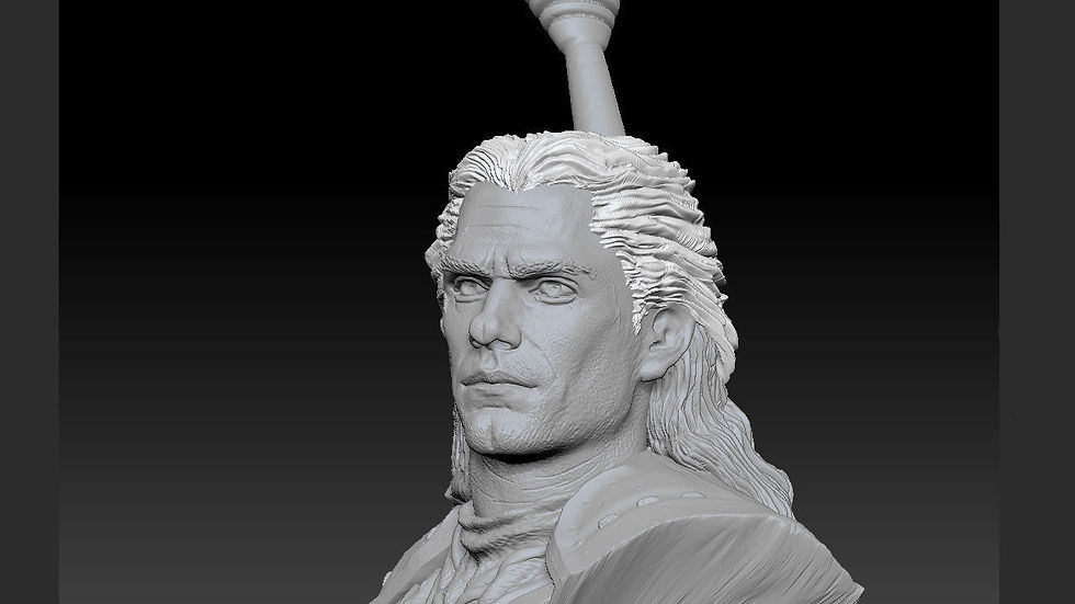 Thumbnail: WITCHER GEROLT BUST NETFLIX FULL MODEL FOR 3D PRINT