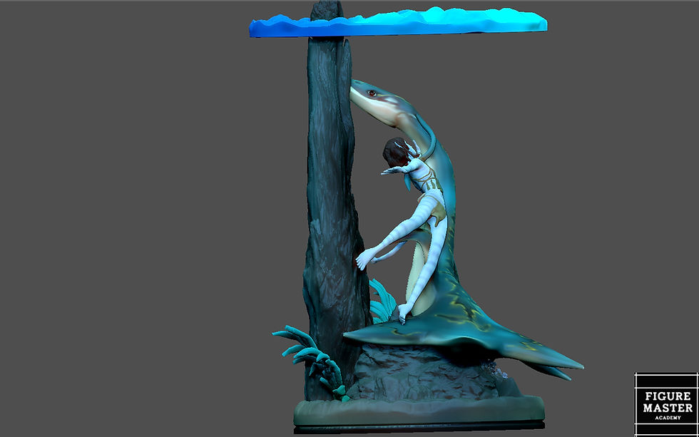 Thumbnail: AVATAR KIRI VER2 WAY OF WATER STATUE 3D 3D PRINT