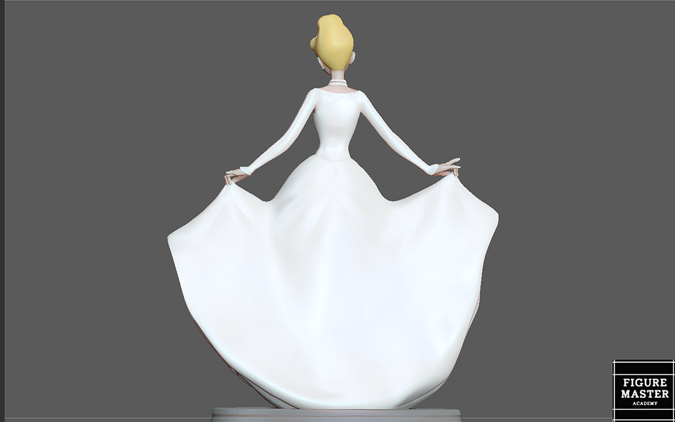 Thumbnail: CINDERELLA WEDDING DRESS DISNEY PRINCESS GIRL ANIMATION 3D PRINT