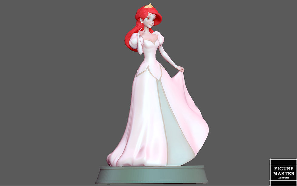 Thumbnail: ARIEL LITTLE MERMAID WEDDIND DRESS DISNEY ANIMATION princess 3d pri