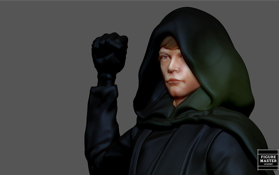 Thumbnail: LUKE SKYWALKER STARWARS MANDALORIAN DISNEY STATUE 3D print model