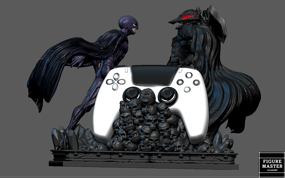 Thumbnail: BERSERK GUTS FEMTO PS4 PS5 CONTROLLER HOLDER ANIME FANTASY CHARACTER 3d print