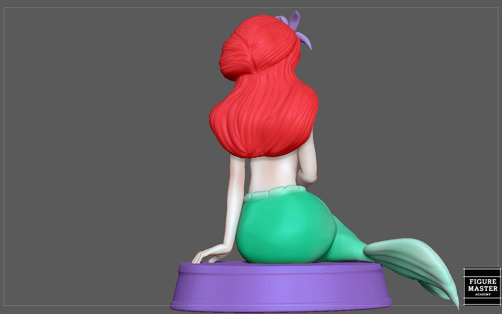 Thumbnail: ARIEL LITTLE MERMAID PRINCESS DISNEY CHARACTER CUTE 3D PRINT MODEL
