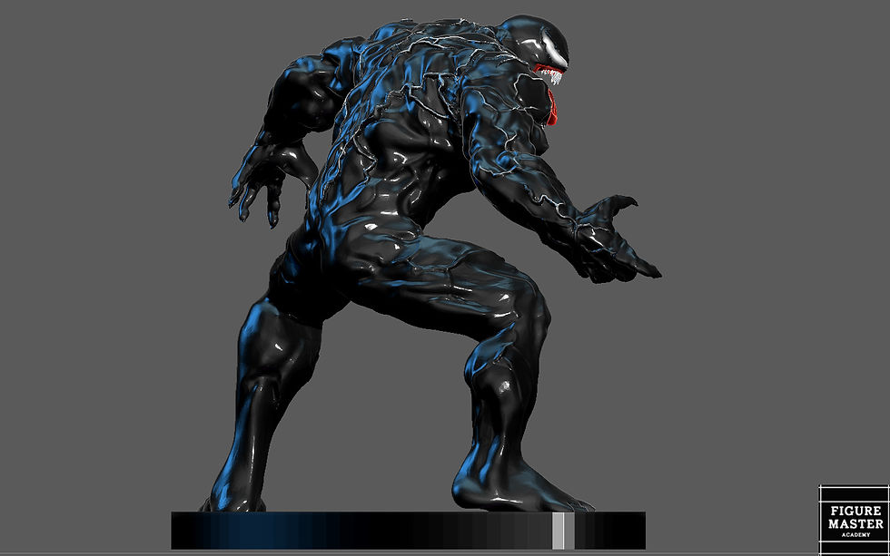 Thumbnail: VENOM MOVIE TOM HARDY STATUE FULL SET simple base 3D PRINT