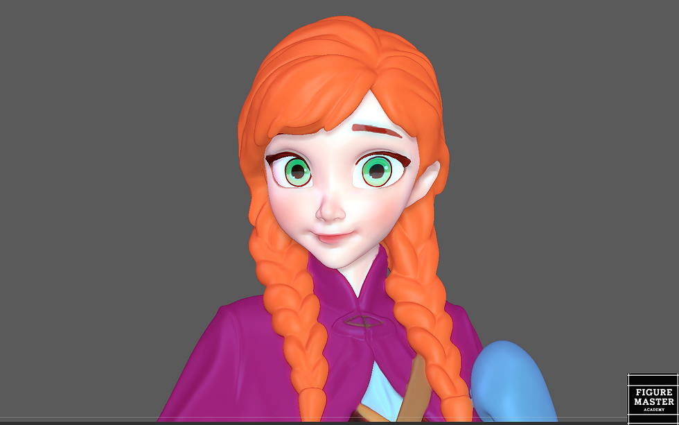 Thumbnail: ANNA DISNEY PRINCESS FROZEN ANIME CHARACTER 3D PRINT STL FIL