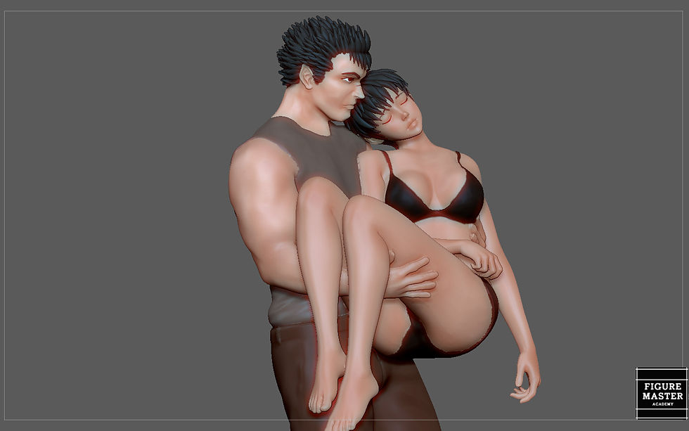 Thumbnail: BERSERK GUTS CASCA FANTASY ANIME SWORD CHARACTER 3D PRINT MODEL 3D print model