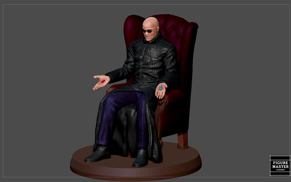 Thumbnail: MORPHEUS MATRIX STATUE MOVIE CHARACTER MAN 3D PRINT MODEL