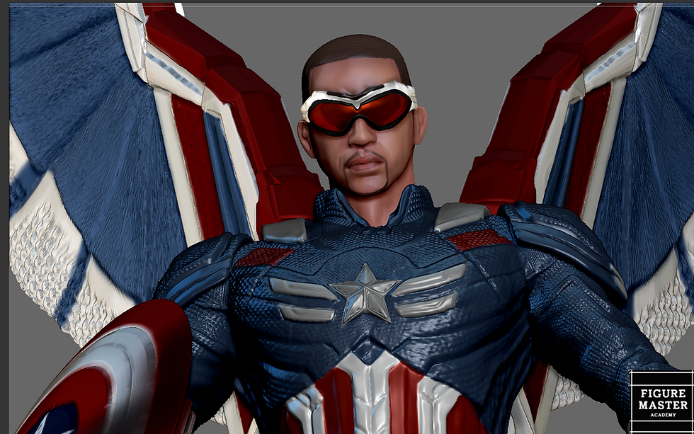 Thumbnail: CAPTAIN AMERICA 4 SAM WILSON RED HULK HARRISON FORD PACK 3D PRINT