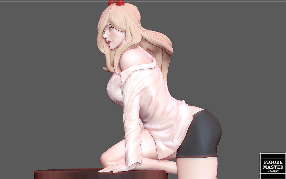 Thumbnail: POWER SITTING CHAINSAWMAN ANIME GIRL CHARACTER 3D PRINT