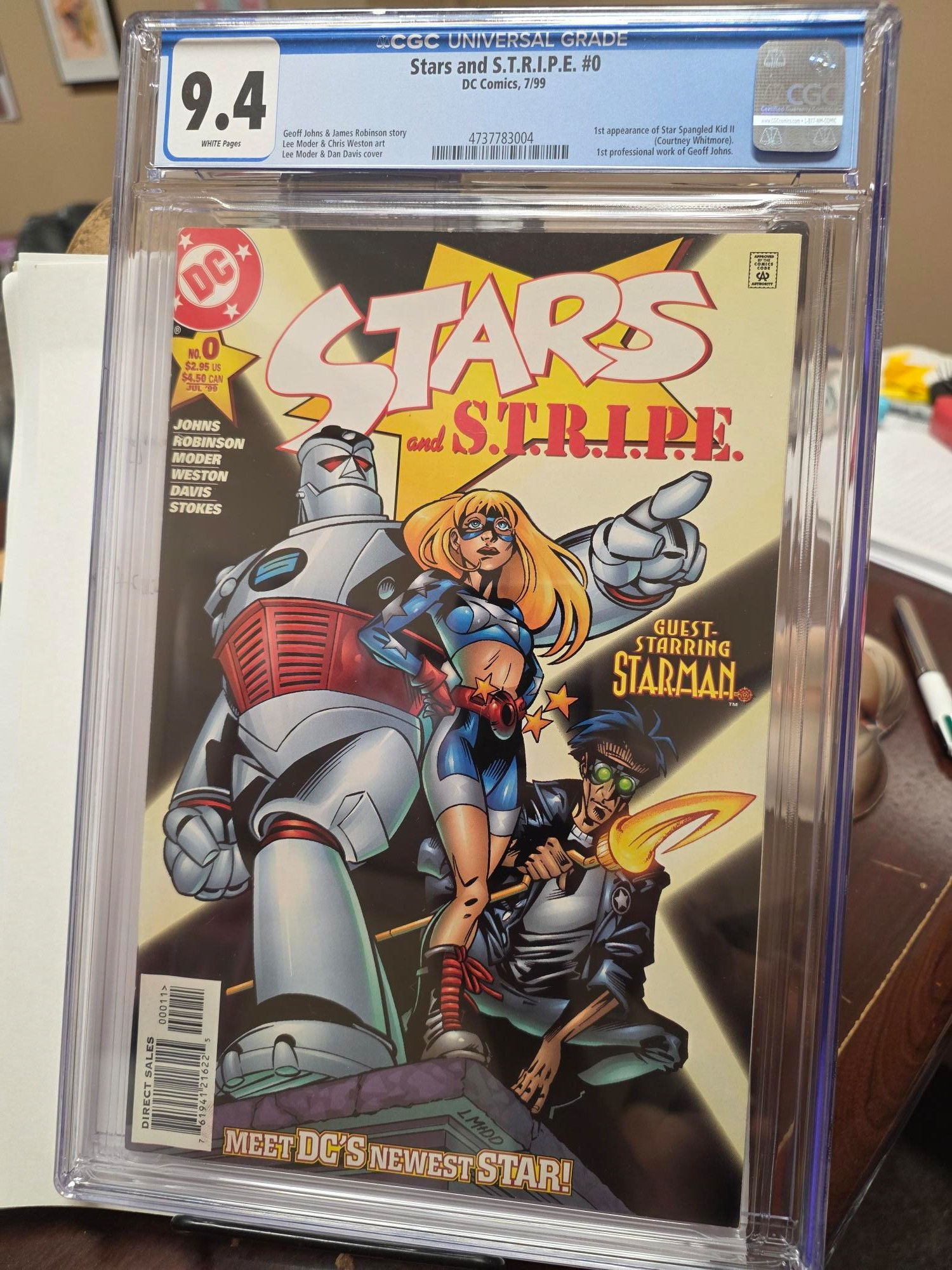 Stars and S.T.R.I.P.E. #0  (DC Comics, 1999)  9.4 condition