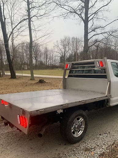 stainless steel flat bed truck
