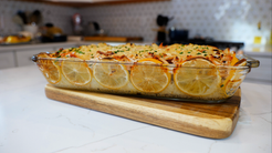 Lemon Chicken Potato & Rice Casserole