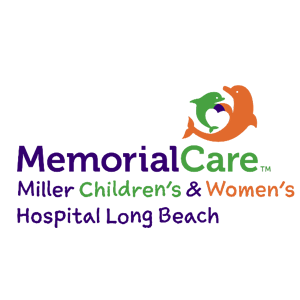 Logo of Memorial Care-Pivot Miller Children's & Women's Hospital in Long Beach, featuring a stylized design and hospital name.