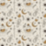 Celestial background with stars and moons