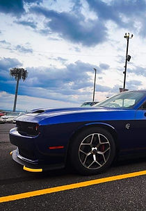 Dodge hellcat at race track
