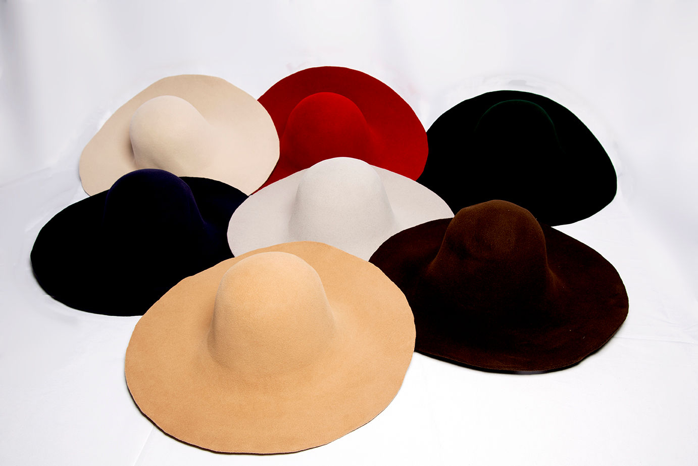 Sueded Felt Capelines