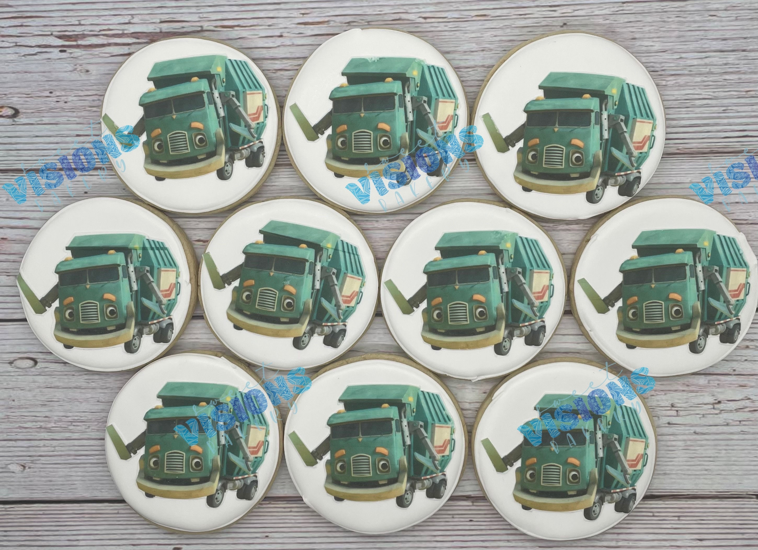 Toy Truck Cookies
