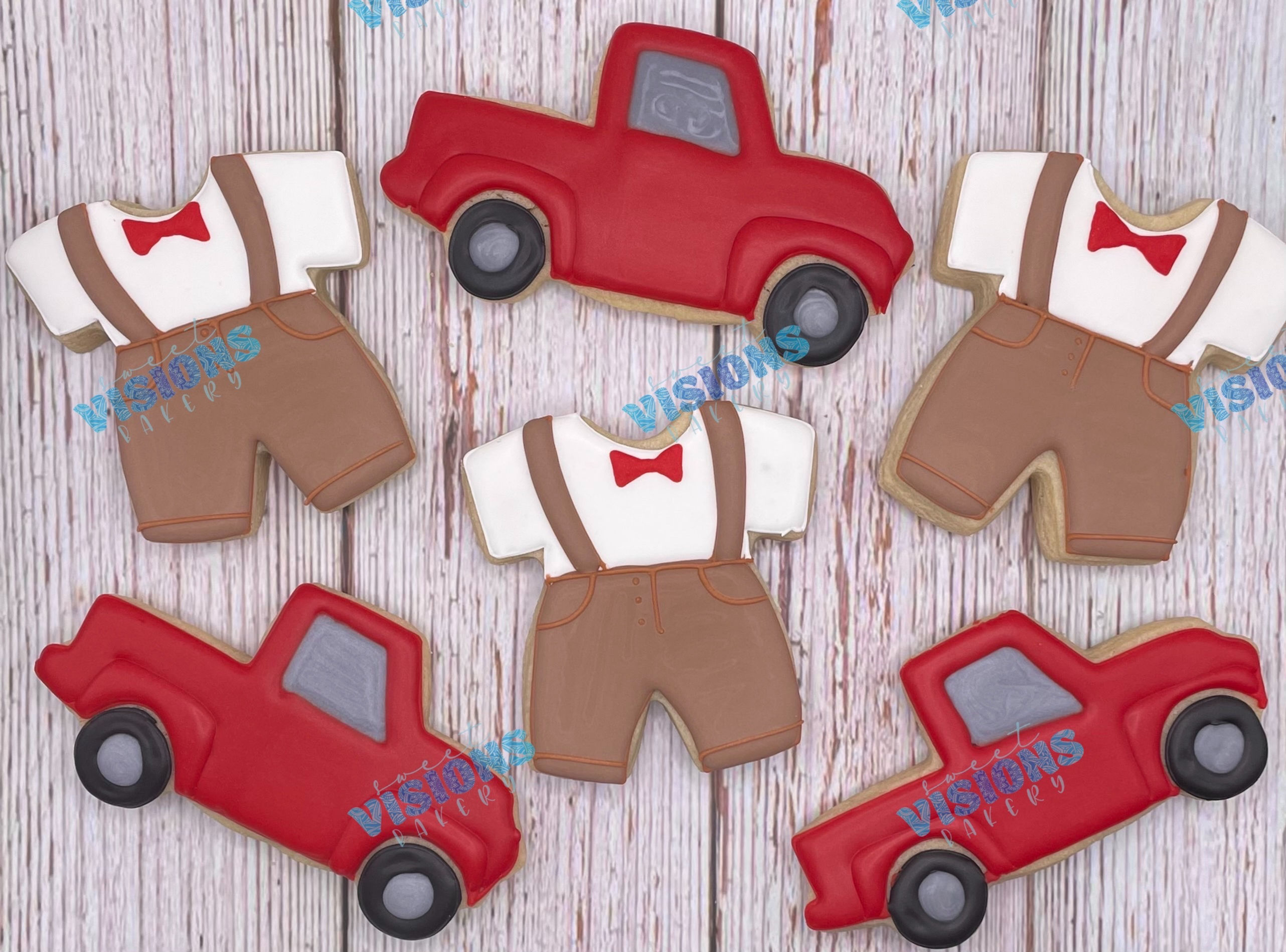 Old Truck Baby Shower Cookies