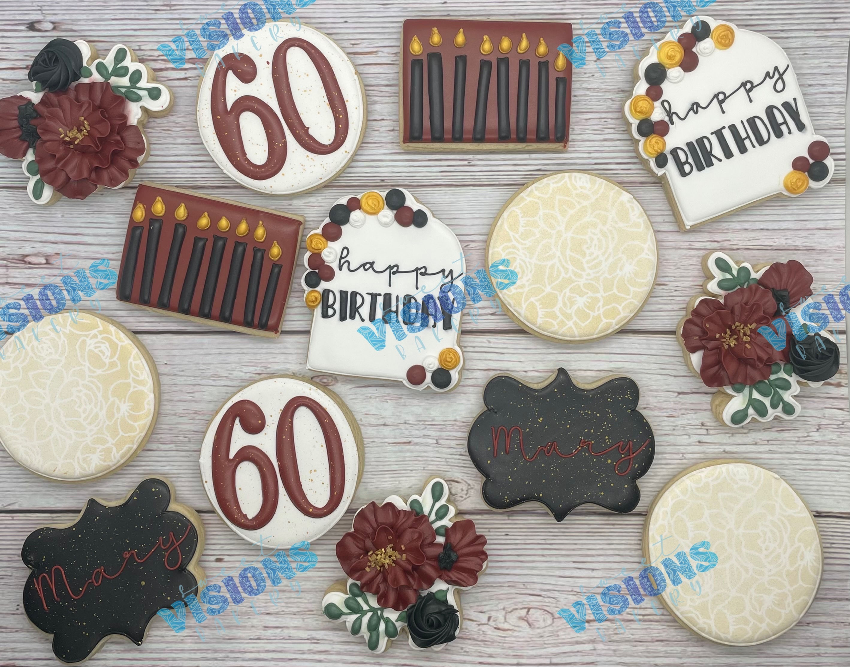 Glam Birthday Cookies