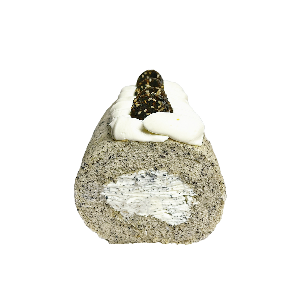 Black sesame keki roll