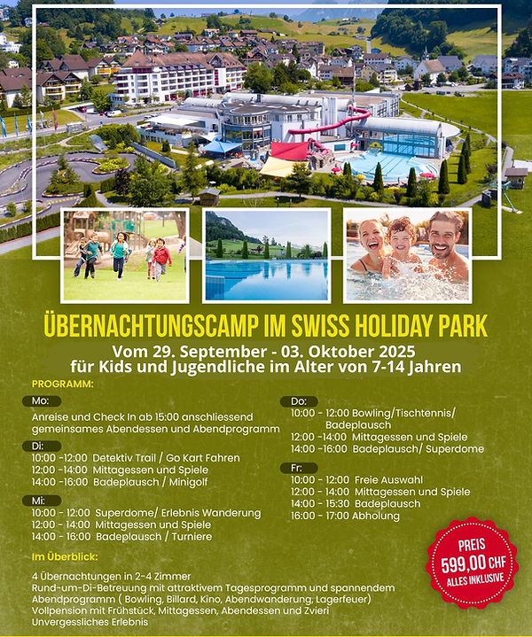 Vom 29. September - 03.. Oktober 2025 für Kids und Jugendliche im Alter von 7-14 Jahren.pn
