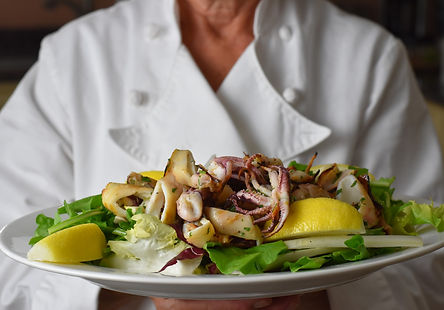 Calamari Grigliati con Rucola