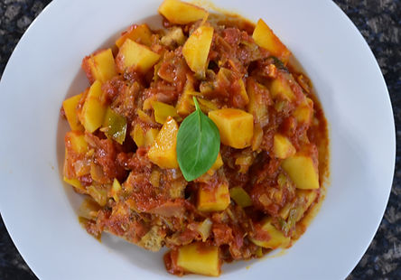 Baccala con Porri e Patate
