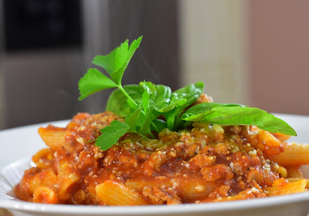 Penne con Salsiccia Piccante