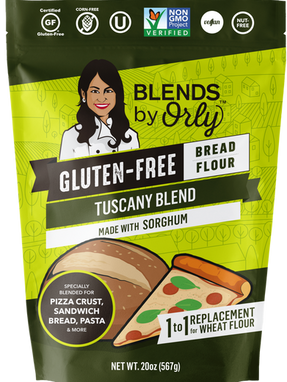 Gluten-Free Tuscany Blend bread flour by Orly, made with sorghum