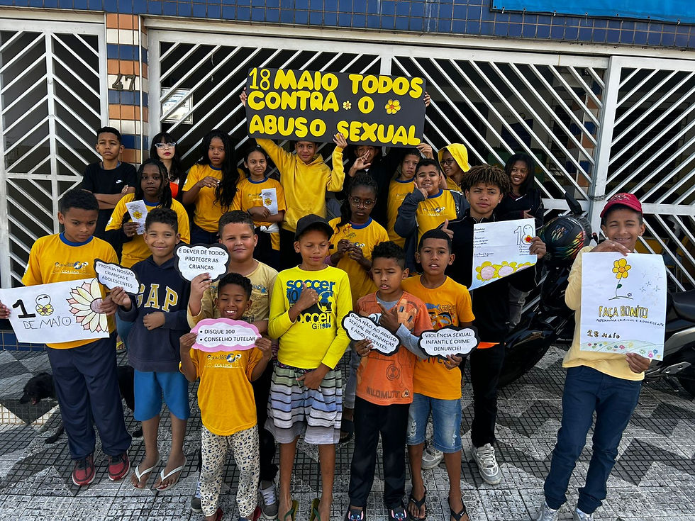 crianças - ação faça bonito

