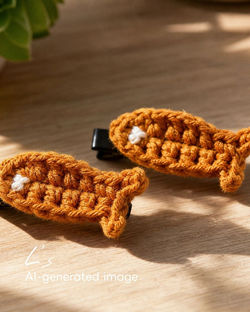 Grilled Fish Hair Clip