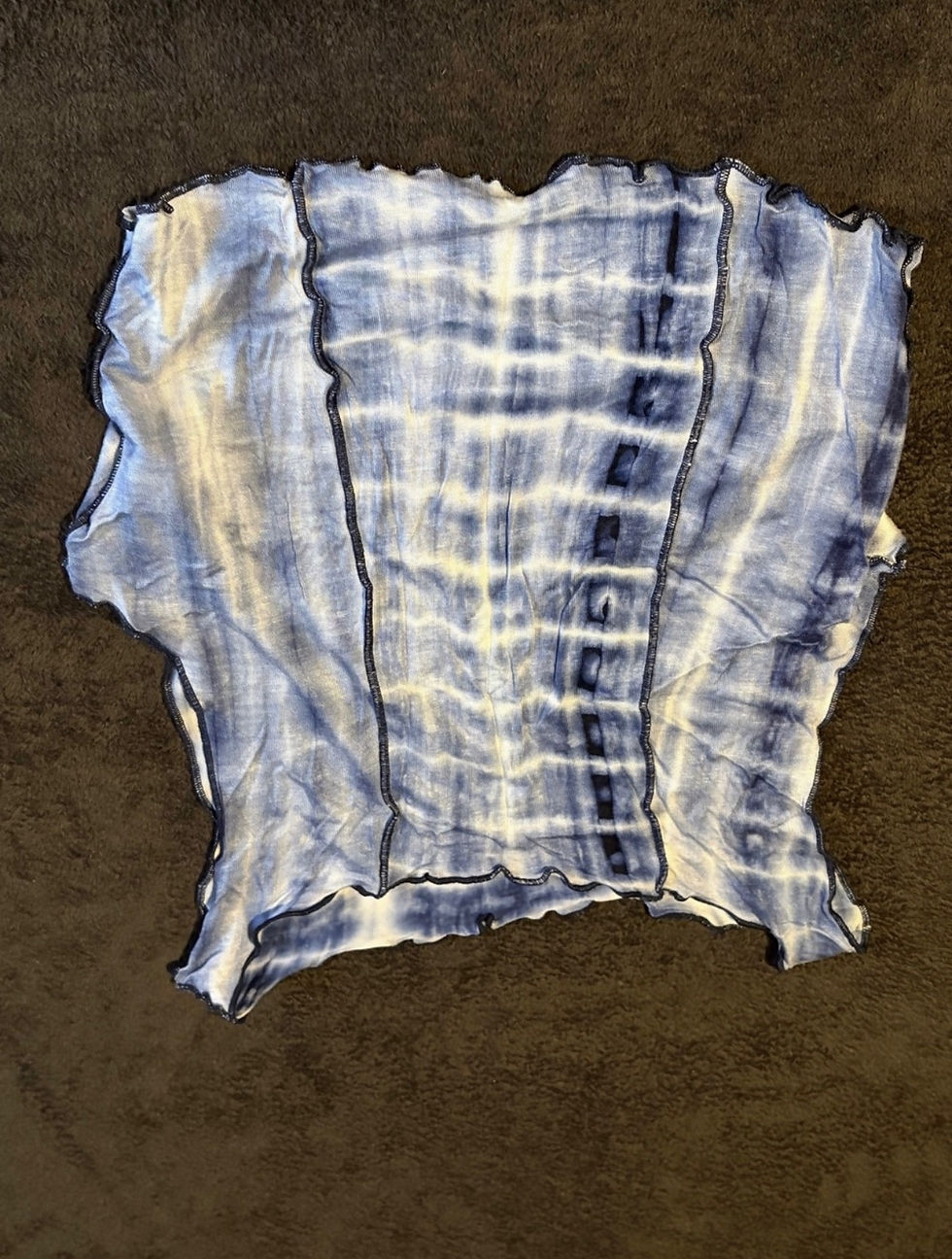 Thumbnail: SHEIN Tie-Dye Ruffle Top