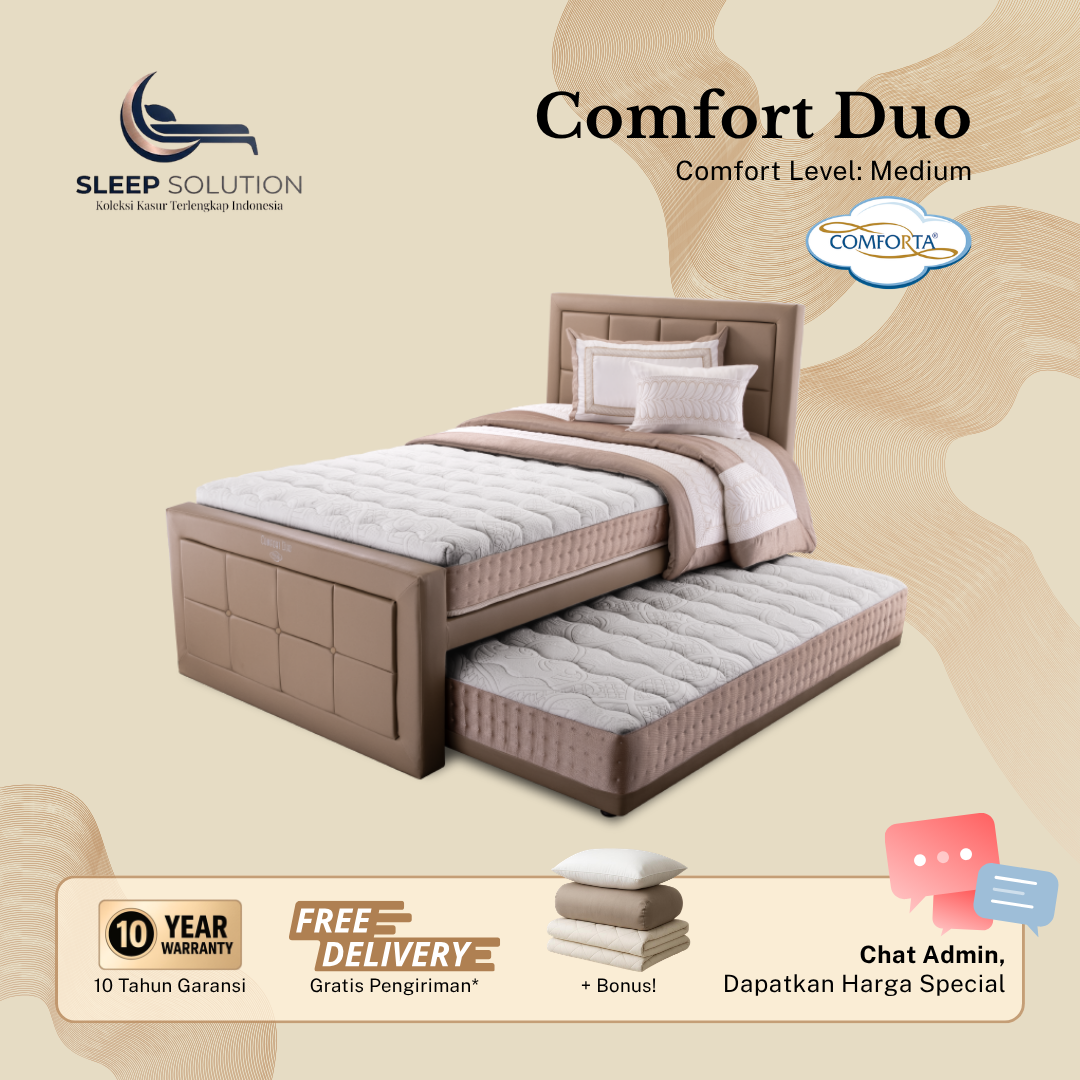 KASUR SPRINGBED - KASUR ANAK SORONG - COMFORT DUO 2021 - COMFORTA Kids