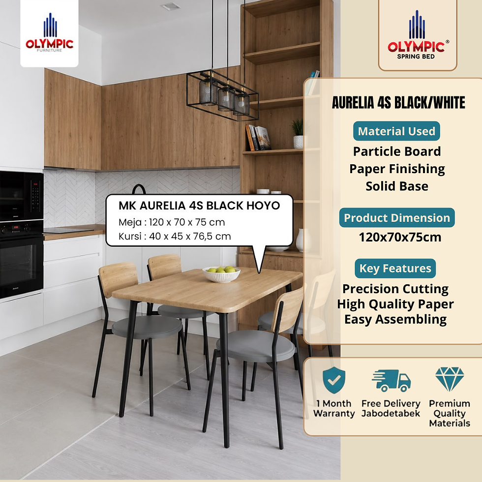 Thumbnail: Meja Makan Cafe OLYMPIC - Meja Cafe Savana/Aurelia/Oakland - Olympic