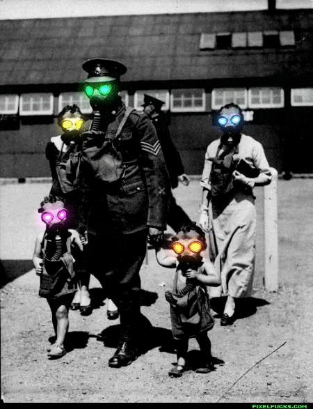 gas masks _ pixelfucks.gif