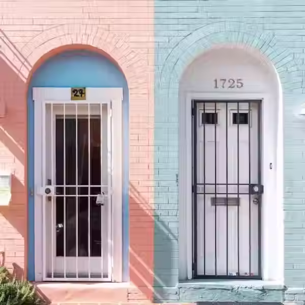 Casas pintadas varias cores