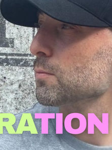 Man in a black cap gazes sideways against a graffiti-covered wall. Large "SATURATION" text overlays in pastel green and pink. Casual mood.