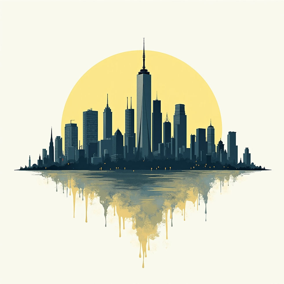 Surreal City Skyline