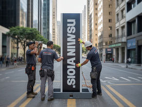 Como Funciona a Instalação de Totens Corporativos em Sumaré: do Projeto ao Impacto na Rua
